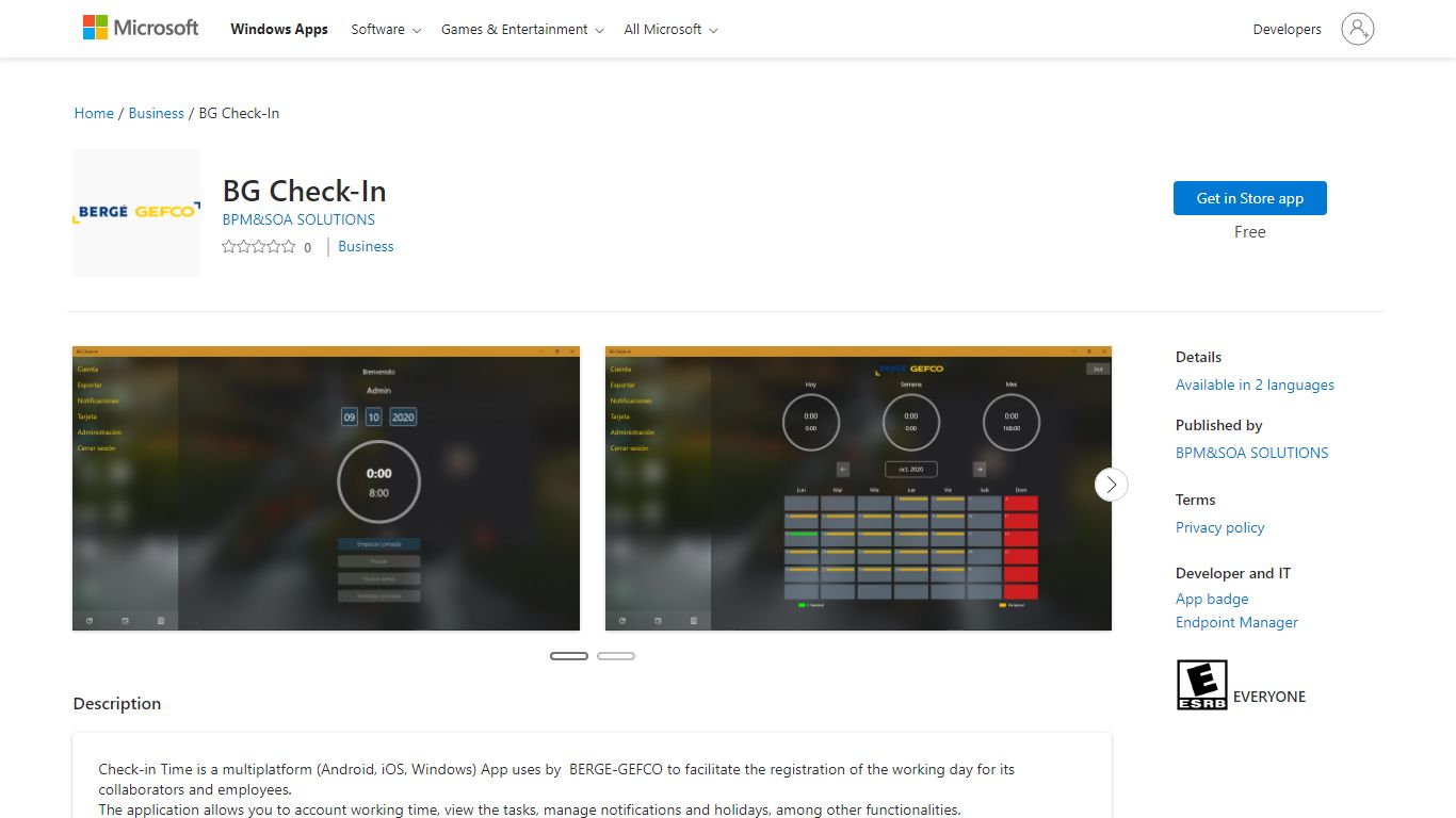 Get BG Check-In - Microsoft Store
